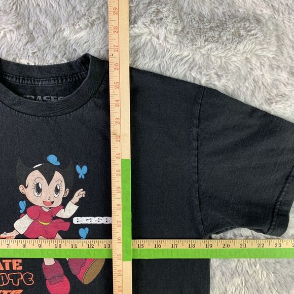 Erased Syndicate Project Shirt Mens Medium Black Short Sleeve Astro Girl Anime - Picture 5 of 9